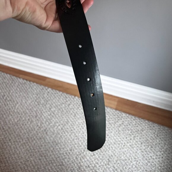 Jules & James Black Belt S/M Leather Black New with Tags - Picture 6 of 9